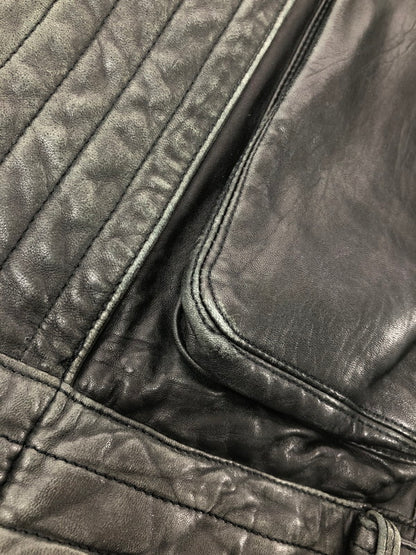【中古品】【メンズ】 BAD BOYS バッド ボーイズ RIDING LEATHER JACKET ライディング レザー ジャケット 韓国製 アウター 145-260823-rt-21-tagh サイズ：LL カラー：ブラック 万代Net店