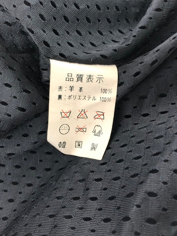 【中古品】【メンズ】 BAD BOYS バッド ボーイズ RIDING LEATHER JACKET ライディング レザー ジャケット 韓国製 アウター 145-260823-rt-21-tagh サイズ：LL カラー：ブラック 万代Net店