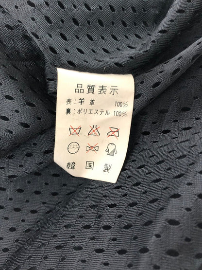 【中古品】【メンズ】 BAD BOYS バッド ボーイズ RIDING LEATHER JACKET ライディング レザー ジャケット 韓国製 アウター 145-260823-rt-21-tagh サイズ：LL カラー：ブラック 万代Net店