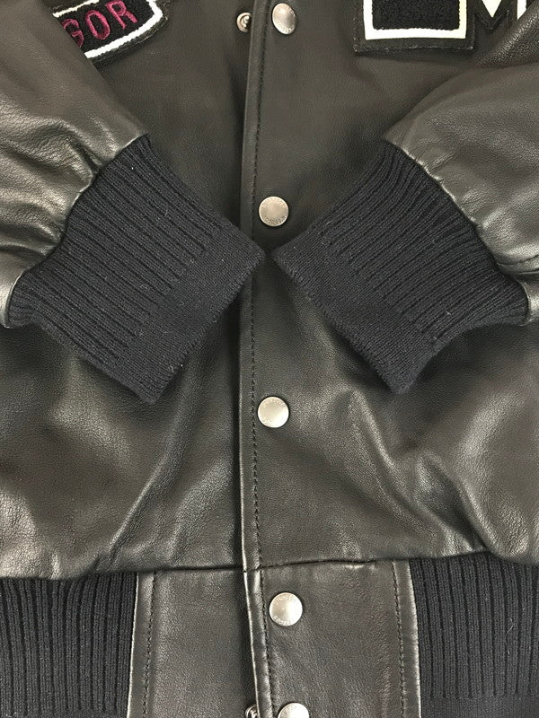 【中古品】【メンズ】 McGregor マックレガー MCGREGOR LEATHER STADIUM JACKET 145-251122-rt-05-tag サイズ：M カラー：ブラック 万代Net店