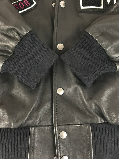 【中古品】【メンズ】 McGregor マックレガー MCGREGOR LEATHER STADIUM JACKET 145-251122-rt-05-tag サイズ：M カラー：ブラック 万代Net店