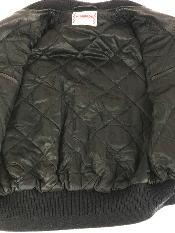 【中古品】【メンズ】 McGregor マックレガー MCGREGOR LEATHER STADIUM JACKET 145-251122-rt-05-tag サイズ：M カラー：ブラック 万代Net店