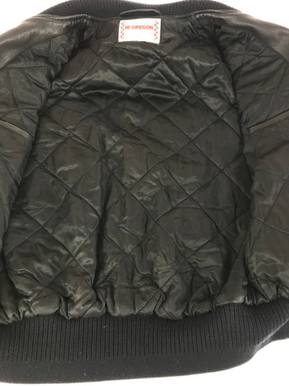 【中古品】【メンズ】 McGregor マックレガー MCGREGOR LEATHER STADIUM JACKET 145-251122-rt-05-tag サイズ：M カラー：ブラック 万代Net店