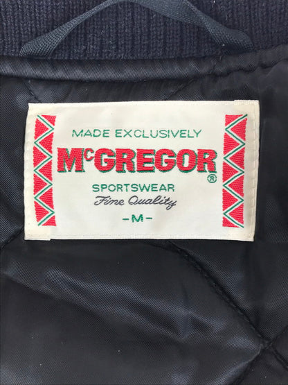 【中古品】【メンズ】 McGregor マックレガー MCGREGOR LEATHER STADIUM JACKET 145-251122-rt-05-tag サイズ：M カラー：ブラック 万代Net店