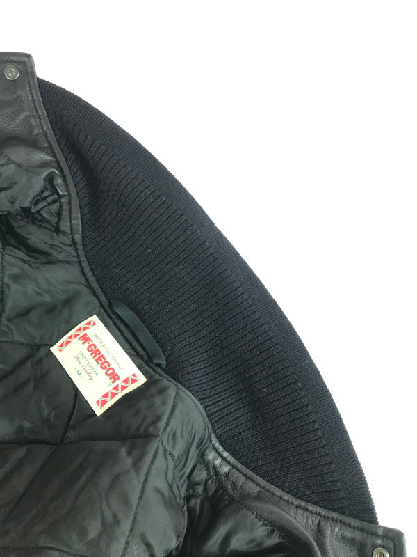 【中古品】【メンズ】 McGregor マックレガー MCGREGOR LEATHER STADIUM JACKET 145-251122-rt-05-tag サイズ：M カラー：ブラック 万代Net店