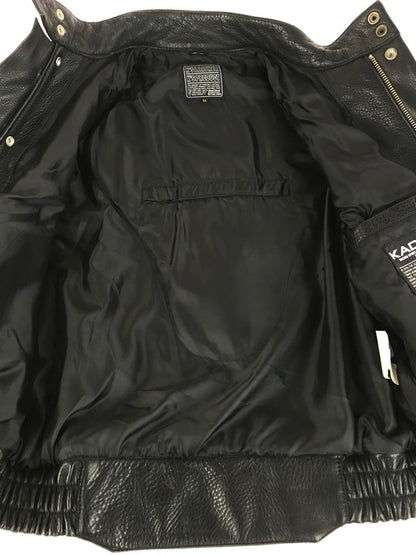 【中古品】【メンズ】 KADOYA カドヤ K'S LEATHER SINGLE RIDERS JACKET KNXLS-285 ケーエス レザー シングルライダース ジャケット 145-251122-rt-02-tag サイズ：M カラー：ブラック 万代Net店