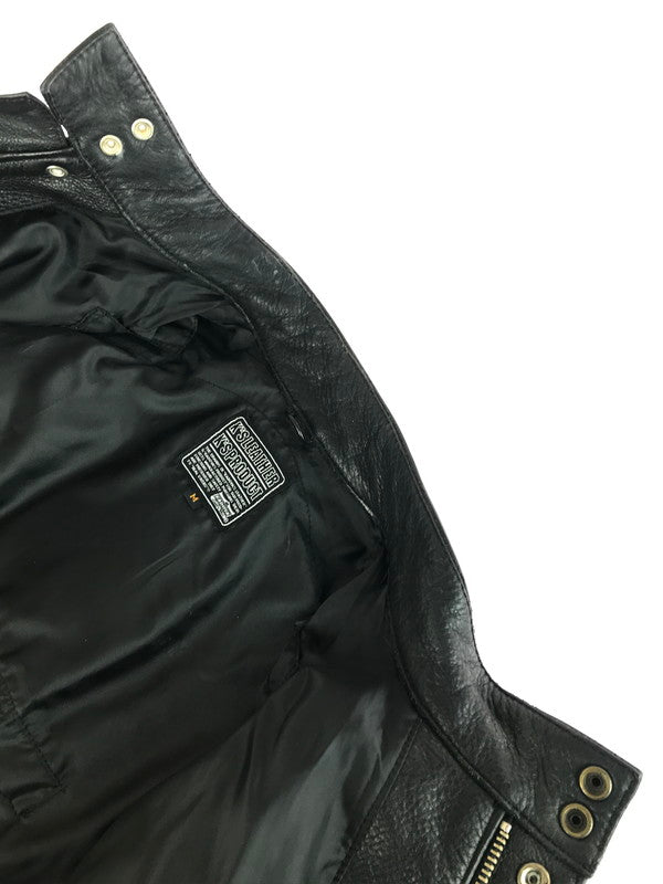 【中古品】【メンズ】 KADOYA カドヤ K'S LEATHER SINGLE RIDERS JACKET KNXLS-285 ケーエス レザー シングルライダース ジャケット 145-251122-rt-02-tag サイズ：M カラー：ブラック 万代Net店