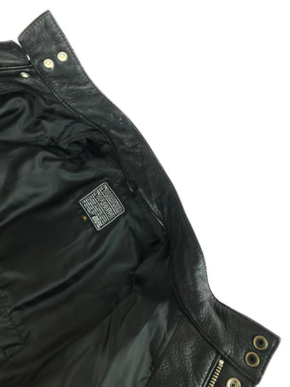 【中古品】【メンズ】 KADOYA カドヤ K'S LEATHER SINGLE RIDERS JACKET KNXLS-285 ケーエス レザー シングルライダース ジャケット 145-251122-rt-02-tag サイズ：M カラー：ブラック 万代Net店