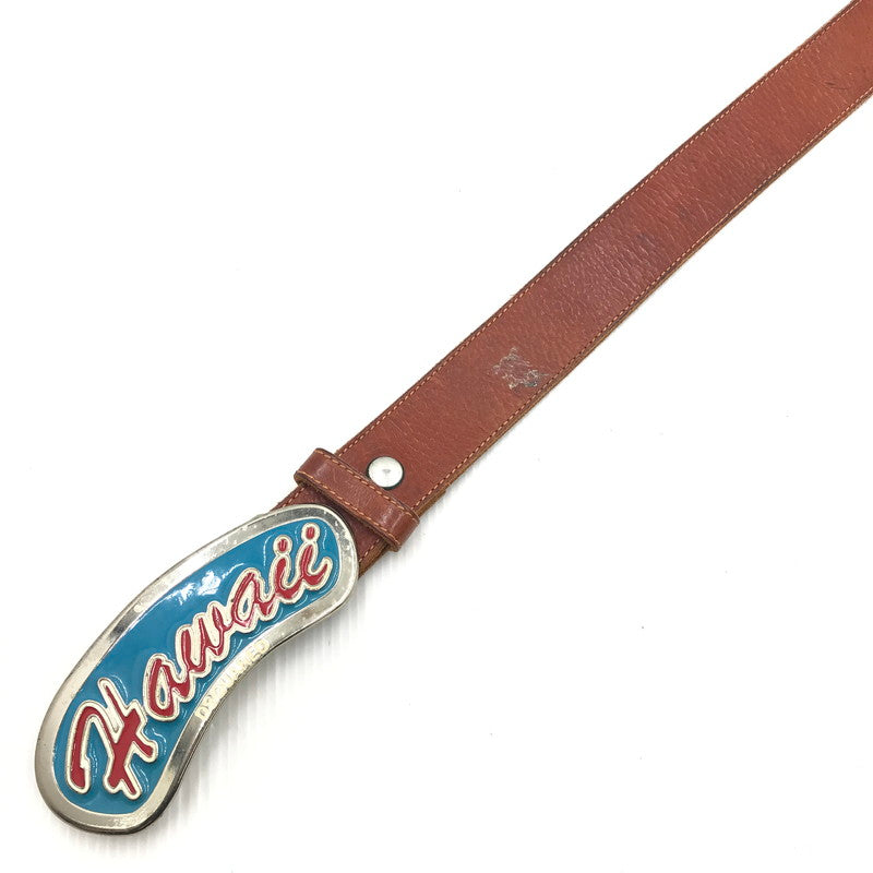【現状渡し品】【メンズ】 DSQUARED2 ディースクエアード HAWAIII LEATHER BELT ハワイアン レザー ベルト 服飾小物 　 205-251205-na-10-tag カラー：ブラウン 万代Net店