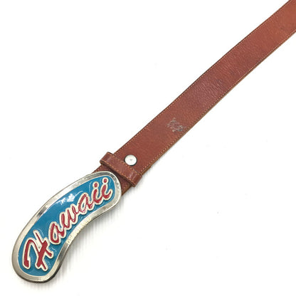 【現状渡し品】【メンズ】 DSQUARED2 ディースクエアード HAWAIII LEATHER BELT ハワイアン レザー ベルト 服飾小物 　 205-251205-na-10-tag カラー：ブラウン 万代Net店