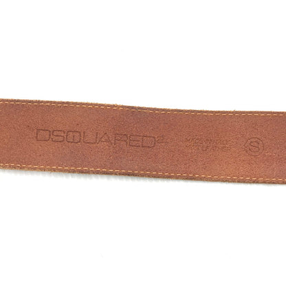 【現状渡し品】【メンズ】 DSQUARED2 ディースクエアード HAWAIII LEATHER BELT ハワイアン レザー ベルト 服飾小物 　 205-251205-na-10-tag カラー：ブラウン 万代Net店