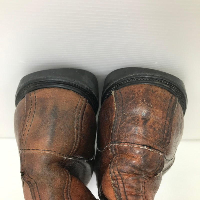 【現状渡し品】【メンズ】 RED WING レッドウィング WORK BOOTS 5202 ワークブーツ 刺繍羽タグ 靴 164-251122-na-09-tag カラー：ブラウン 万代Net店