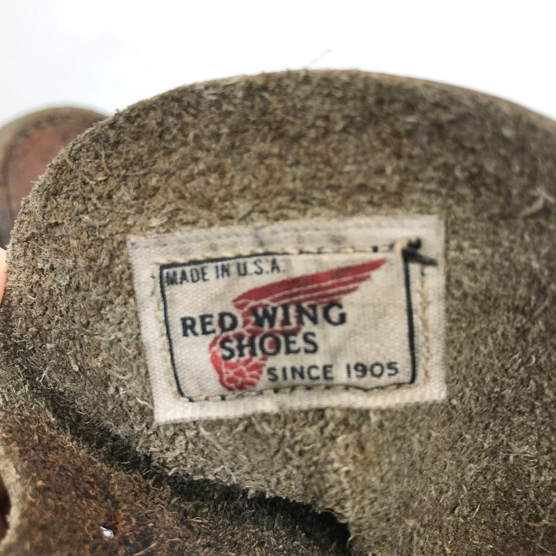 【現状渡し品】【メンズ】 RED WING レッドウィング WORK BOOTS 5202 ワークブーツ 刺繍羽タグ 靴 164-251122-na-09-tag カラー：ブラウン 万代Net店