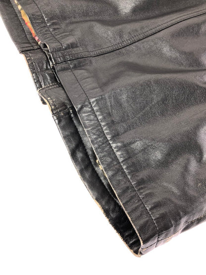 【現状渡し品】【メンズ】 USED LEATHER COAT ジップオフフード レザーコート アウター 146-260909-na-12-tagh サイズ：LL カラー：ブラック 万代Net店