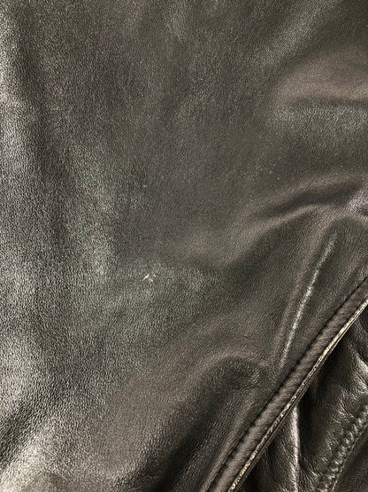 【現状渡し品】【メンズ】 USED LEATHER COAT ジップオフフード レザーコート アウター 146-260909-na-12-tagh サイズ：LL カラー：ブラック 万代Net店