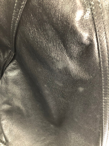 【現状渡し品】【メンズ】 USED LEATHER COAT ジップオフフード レザーコート アウター 146-260909-na-12-tagh サイズ：LL カラー：ブラック 万代Net店