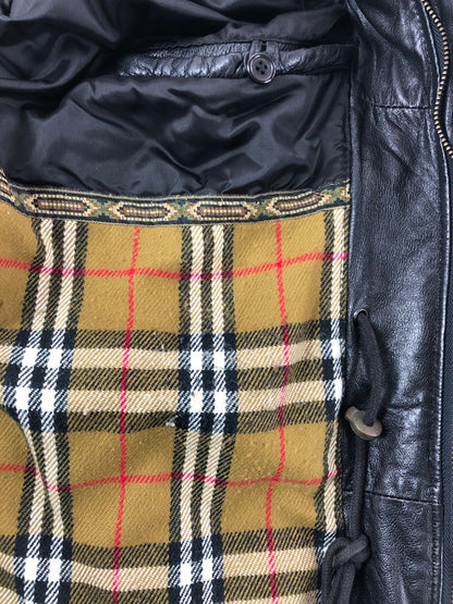 【現状渡し品】【メンズ】 USED LEATHER COAT ジップオフフード レザーコート アウター 146-260909-na-12-tagh サイズ：LL カラー：ブラック 万代Net店