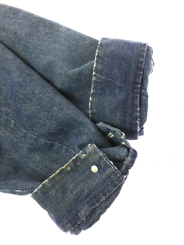 【中古品】【メンズ】 BLUEBELL ブルーベル 70's DENIM CHORE COAT 70年代 襟コーデュロイ ブランケットライナーデニムカバーオール 146-260820-rt-19-tag サイズ：44 カラー：インディゴ 万代Net店