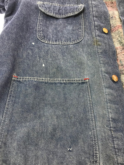 【中古品】【メンズ】 BLUEBELL ブルーベル 70's DENIM CHORE COAT 70年代 襟コーデュロイ ブランケットライナーデニムカバーオール 146-260820-rt-19-tag サイズ：44 カラー：インディゴ 万代Net店