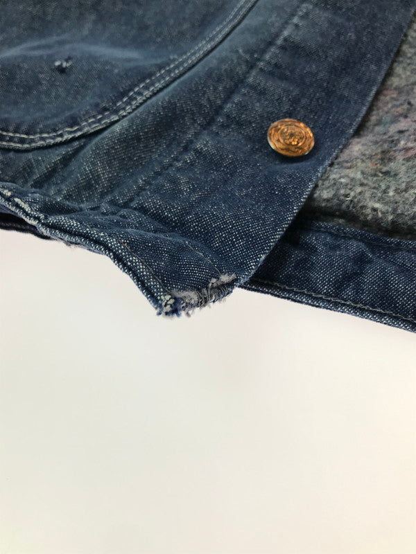【中古品】【メンズ】 BLUEBELL ブルーベル 70's DENIM CHORE COAT 70年代 襟コーデュロイ ブランケットライナーデニムカバーオール 146-260820-rt-19-tag サイズ：44 カラー：インディゴ 万代Net店