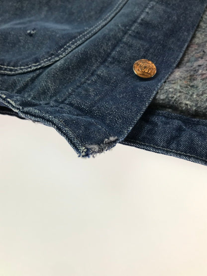 【中古品】【メンズ】 BLUEBELL ブルーベル 70's DENIM CHORE COAT 70年代 襟コーデュロイ ブランケットライナーデニムカバーオール 146-260820-rt-19-tag サイズ：44 カラー：インディゴ 万代Net店