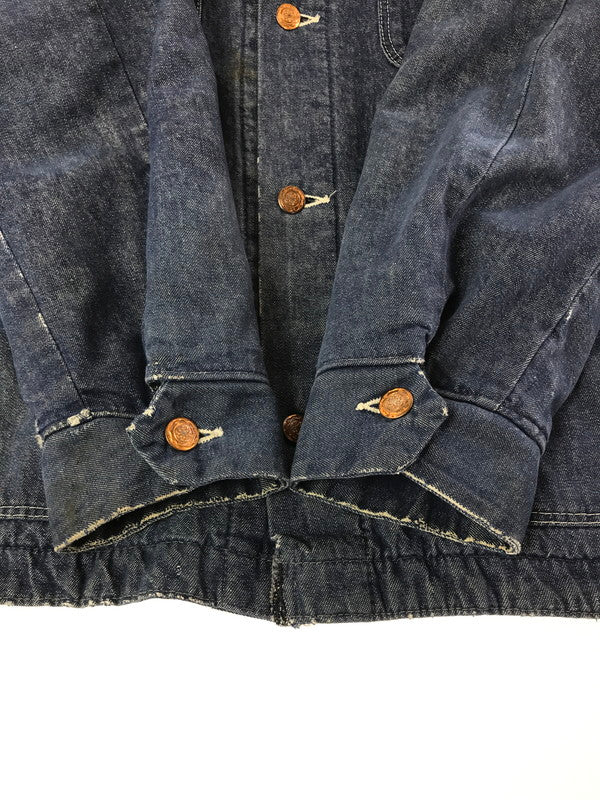【中古品】【メンズ】 BLUEBELL ブルーベル 70's DENIM CHORE COAT 70年代 襟コーデュロイ ブランケットライナーデニムカバーオール 146-260820-rt-19-tag サイズ：44 カラー：インディゴ 万代Net店