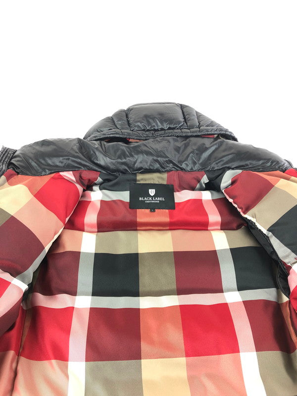 【中古美品】【メンズ】 BLACK LABELCRESTBRIDGE ブラックレーベル・クレストブリッジ HOODED DOWN JACKET BLACK 51F96-296-09 フーデッド ダウンジャケット アウター 141-251127-rt-19-tag サイズ：L カラー：ブラック 万代Net店