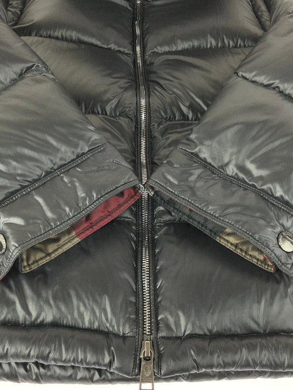 【中古美品】【メンズ】 BLACK LABELCRESTBRIDGE ブラックレーベル・クレストブリッジ HOODED DOWN JACKET BLACK 51F96-296-09 フーデッド ダウンジャケット アウター 141-251127-rt-19-tag サイズ：L カラー：ブラック 万代Net店