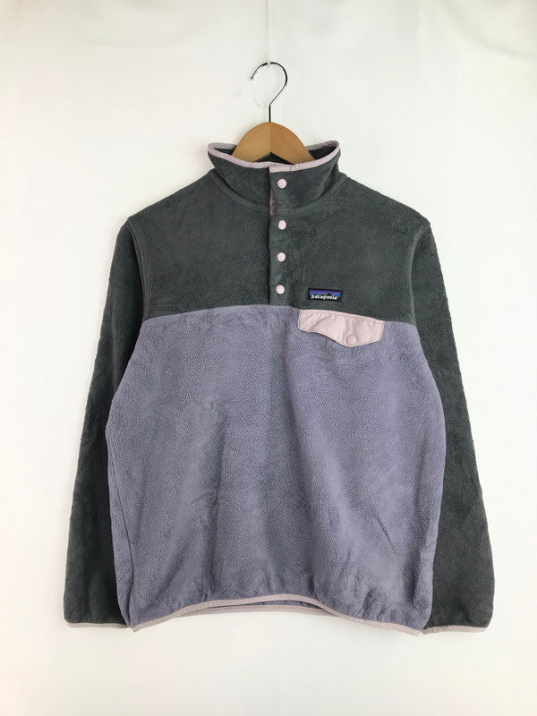 【中古品】【メンズ】 patagonia パタゴニア SYNCHILLA SNAP-T PULLOVER GRAY PURPLE 25455 シンチラ スナップ T プルオーバー 18年製 168-251128-rt-16-tag サイズ：M カラー：グレー/パープル 万代Net店