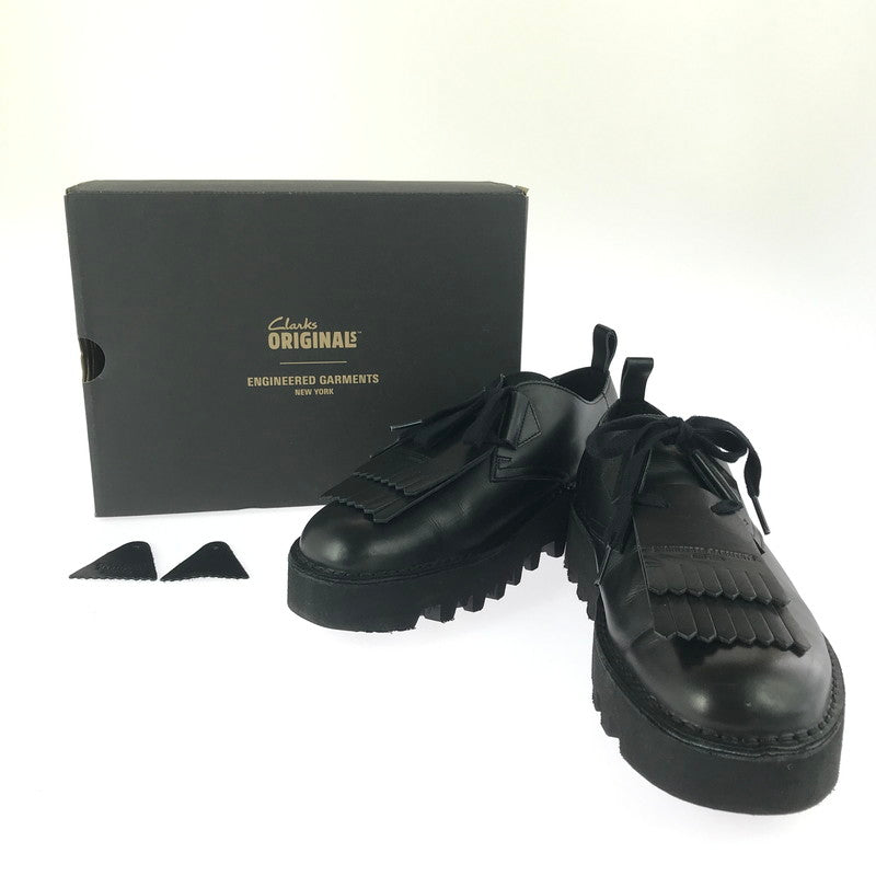 【中古品】【メンズ】 Clarks クラークス × ENGINEERED GARMENTS エンジニアド ガーメンツ DESERT KHAN EG BLACK SMOOTH デザート カーン イージー 靴 164-251205-rt-10-tag サイズ：26.5cm US9 カラー：ブラック 万代Net店