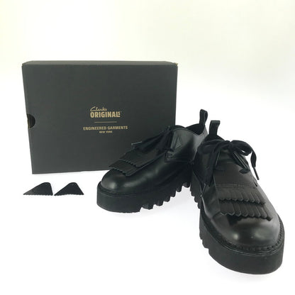 【中古品】【メンズ】 Clarks クラークス × ENGINEERED GARMENTS エンジニアド ガーメンツ DESERT KHAN EG BLACK SMOOTH デザート カーン イージー 靴 164-251205-rt-10-tag サイズ：26.5cm US9 カラー：ブラック 万代Net店
