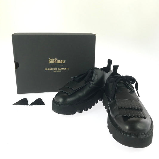 【中古品】【メンズ】 Clarks クラークス × ENGINEERED GARMENTS エンジニアド ガーメンツ DESERT KHAN EG BLACK SMOOTH デザート カーン イージー 靴 164-251205-rt-10-tag サイズ：26.5cm US9 カラー：ブラック 万代Net店