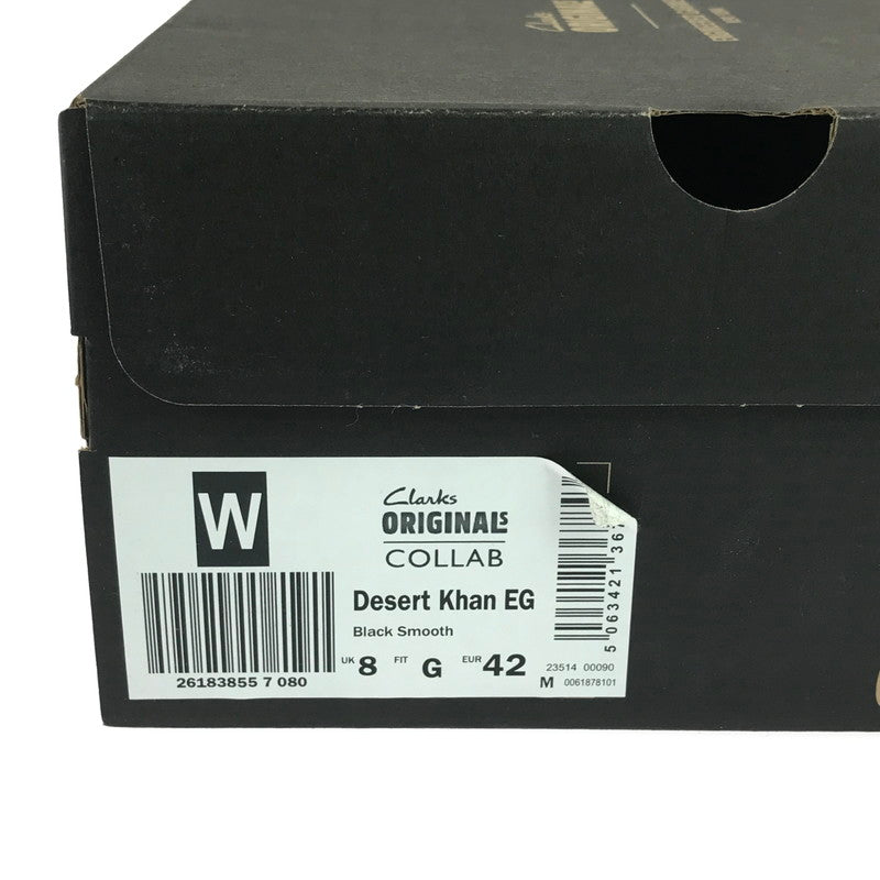 【中古品】【メンズ】 Clarks クラークス × ENGINEERED GARMENTS エンジニアド ガーメンツ DESERT KHAN EG BLACK SMOOTH デザート カーン イージー 靴 164-251205-rt-10-tag サイズ：26.5cm US9 カラー：ブラック 万代Net店