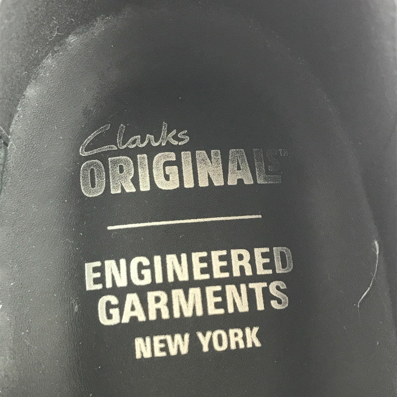 【中古品】【メンズ】 Clarks クラークス × ENGINEERED GARMENTS エンジニアド ガーメンツ DESERT KHAN EG BLACK SMOOTH デザート カーン イージー 靴 164-251205-rt-10-tag サイズ：26.5cm US9 カラー：ブラック 万代Net店