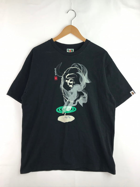 【中古品】【メンズ】 A BATHING APE アベイシングエイプ MOSQUITO COIL APE HEAD TEE 001TEL721027F モスキート コイル エイプヘッド Tシャツ トップス 142-251129-rt-02-tag サイズ：XL カラー：ブラック 万代Net店
