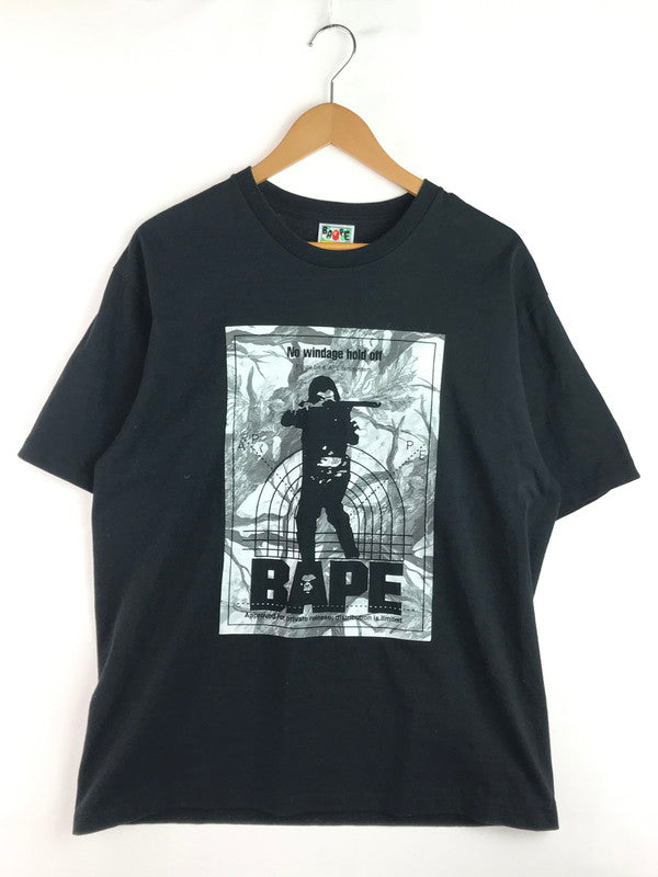 【中古品】【メンズ】 A BATHING APE アベイシングエイプ TREE EDGE CAMO HUNTING TEE 001TEL801033M ツリーエッジ カモ ハンティング Tシャツ トップス 142-251129-rt-03-tag サイズ：XL カラー：ブラック 万代Net店