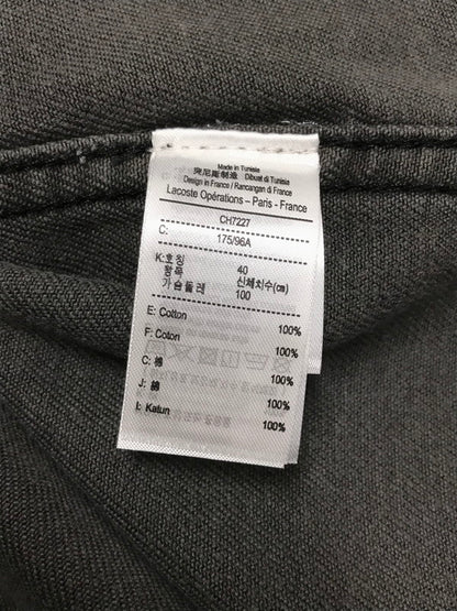 【中古美品】【メンズ】 LACOSTE ラコステ ORGANIC COTTON GARMENT DYE DENIM SHIRT CH7227 オーガニック コットン ガーメント ダイ デニム シャツ 147-251213-rt-18-tag サイズ：M カラー：グレー 万代Net店