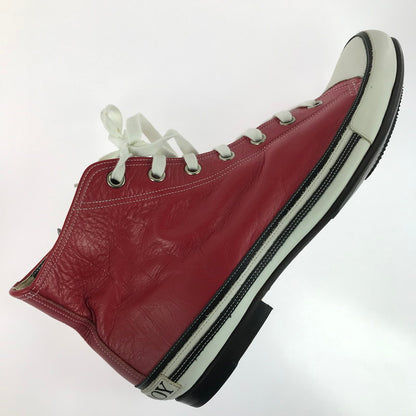 【中古品】【メンズ】 HIROMU TAKAHARA ヒロム タカハラ × THEE HYSTERIC XXX ZIP UP LEATHER SNEAKER 5QS-0053 ジップアップ レザー スニーカー 162-251205-rt-08-tag サイズ：41.5 カラー：レッド 万代Net店