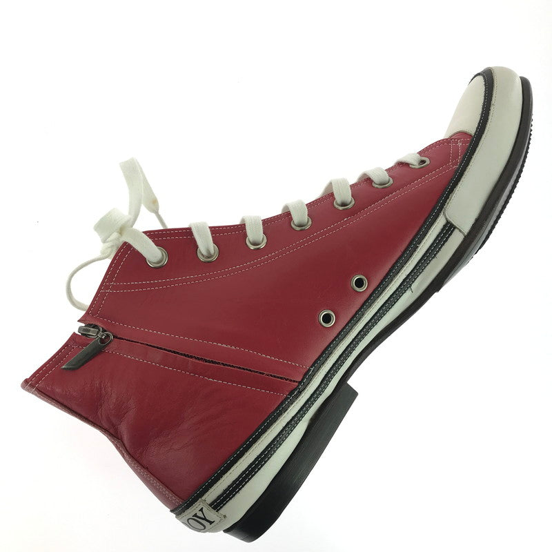 【中古品】【メンズ】 HIROMU TAKAHARA ヒロム タカハラ × THEE HYSTERIC XXX ZIP UP LEATHER SNEAKER 5QS-0053 ジップアップ レザー スニーカー 162-251205-rt-08-tag サイズ：41.5 カラー：レッド 万代Net店