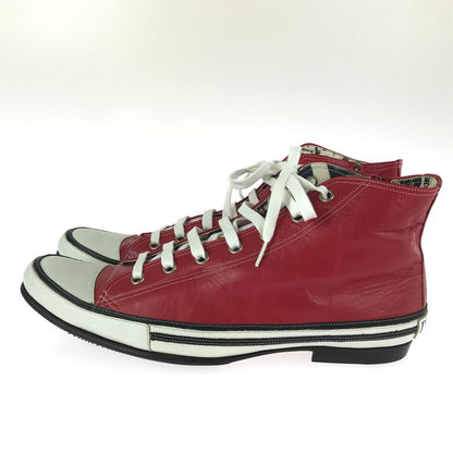 【中古品】【メンズ】 HIROMU TAKAHARA ヒロム タカハラ × THEE HYSTERIC XXX ZIP UP LEATHER SNEAKER 5QS-0053 ジップアップ レザー スニーカー 162-251205-rt-08-tag サイズ：41.5 カラー：レッド 万代Net店
