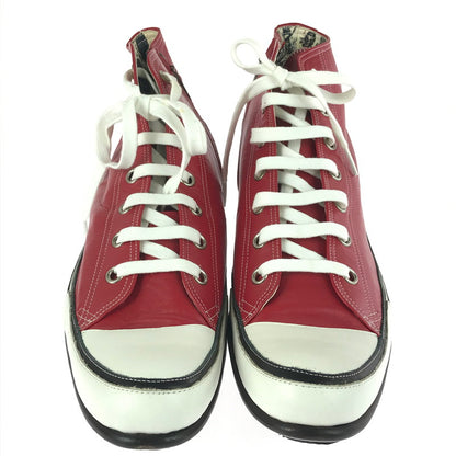 【中古品】【メンズ】 HIROMU TAKAHARA ヒロム タカハラ × THEE HYSTERIC XXX ZIP UP LEATHER SNEAKER 5QS-0053 ジップアップ レザー スニーカー 162-251205-rt-08-tag サイズ：41.5 カラー：レッド 万代Net店
