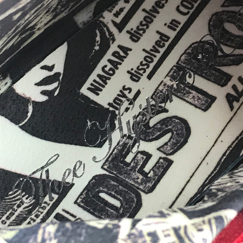 【中古品】【メンズ】 HIROMU TAKAHARA ヒロム タカハラ × THEE HYSTERIC XXX ZIP UP LEATHER SNEAKER 5QS-0053 ジップアップ レザー スニーカー 162-251205-rt-08-tag サイズ：41.5 カラー：レッド 万代Net店