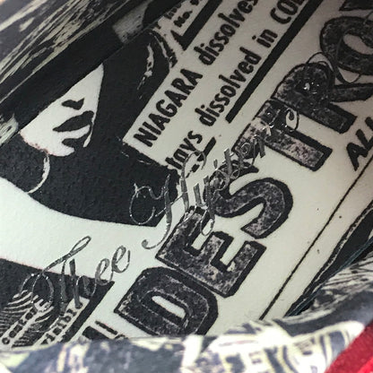 【中古品】【メンズ】 HIROMU TAKAHARA ヒロム タカハラ × THEE HYSTERIC XXX ZIP UP LEATHER SNEAKER 5QS-0053 ジップアップ レザー スニーカー 162-251205-rt-08-tag サイズ：41.5 カラー：レッド 万代Net店