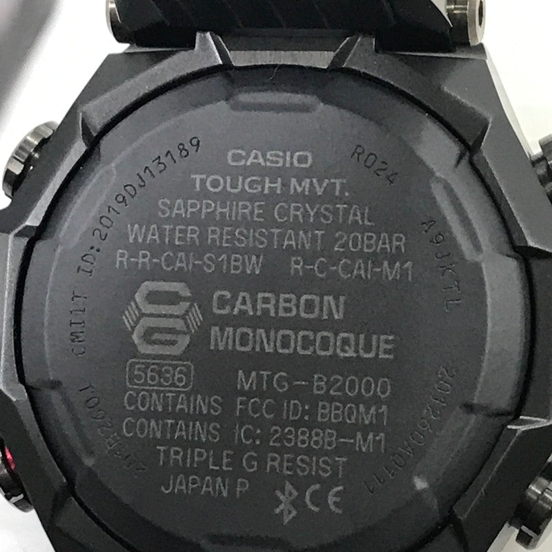 【中古品】【メンズ】 G-SHOCK ジーショック MTG-B2000 SERIES MTG-B2000BD-1A4JF MTG タフソーラー 腕時計 196-251206-na-06-tag カラー：ブラック 万代Net店