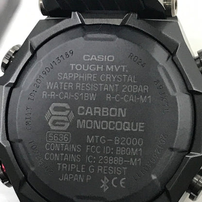 【中古品】【メンズ】 G-SHOCK ジーショック MTG-B2000 SERIES MTG-B2000BD-1A4JF MTG タフソーラー 腕時計 196-251206-na-06-tag カラー：ブラック 万代Net店