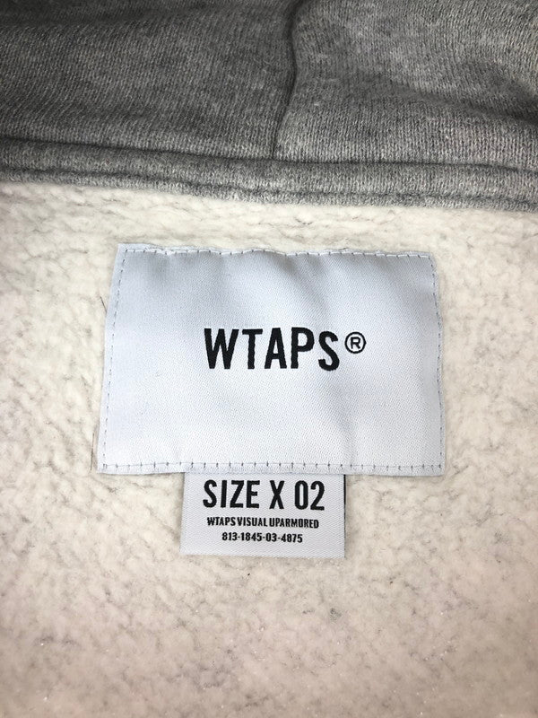 【中古品】【メンズ】 WTAPS ダブルタップス 21SS ACADEMY HOODED 211ATDT-CSM38 アカデミー フーデッド パーカー トップス 142-251128-rt-23-tag サイズ：2 カラー：グレー 万代Net店