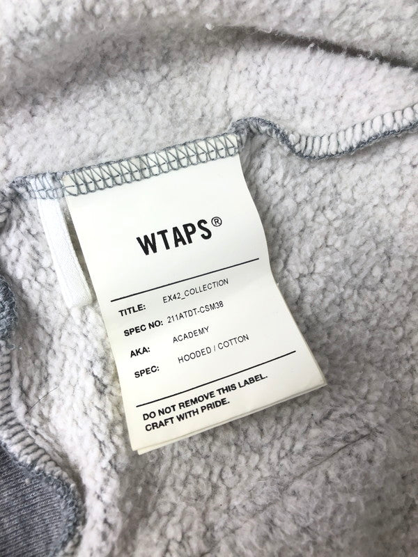 【中古品】【メンズ】 WTAPS ダブルタップス 21SS ACADEMY HOODED 211ATDT-CSM38 アカデミー フーデッド パーカー トップス 142-251128-rt-23-tag サイズ：2 カラー：グレー 万代Net店