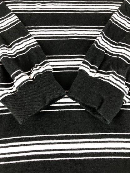 【中古品】【メンズ】 WTAPS ダブルタップス 22AW BDY 01 L/S COTTON. TEXTILE 222ATDT-CSM13 ロングスリーブ コットン テキスタイル Tシャツ トップス 142-251128-rt-22-tag サイズ：2 カラー：ブラック/ホワイト 万代Net店