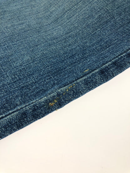 【中古品】【メンズ】 akademiks アカデミクス HONEYCOMB PATCHWORK DENIM PANTS ハニカム柄 パッチワーク デニムパンツ 157-251127-rt-17-tag サイズ：32 カラー：ブルー 万代Net店