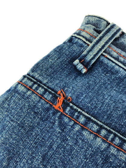 【中古品】【メンズ】 akademiks アカデミクス HONEYCOMB PATCHWORK DENIM PANTS ハニカム柄 パッチワーク デニムパンツ 157-251127-rt-17-tag サイズ：32 カラー：ブルー 万代Net店